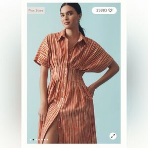 Anthropologie The Tobie Shirt Dress by Exquise